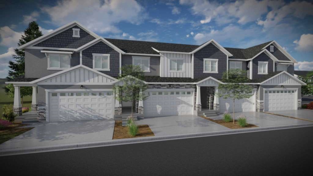 Lehi townhome community exterior rendering